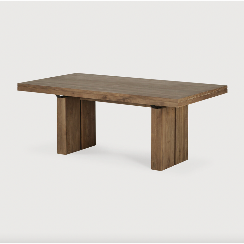 Teak Double Extendable Dining Table | ready to ship!