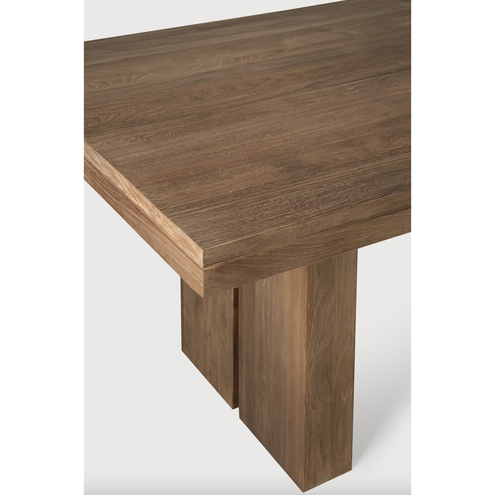 Teak Double Extendable Dining Table | ready to ship!