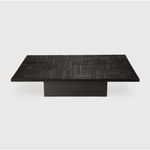 Featuring Teak Tabwa Blok Coffee Table by Ethnicraft at Amethyst Home. We love the contemporary feel of this Teak Tabwa Blok Coffee Table. The table is transformed into unique pieces of art, with each pattern carefully carved by artisans. 
Due to the hand-created nature of our products, each item will vary slightly. We consider this as a sign of uniqueness. Fo.  Amethyst Home provides interior design, new home construction design consulting, vintage area rugs, and lighting in the Tampa metro area.