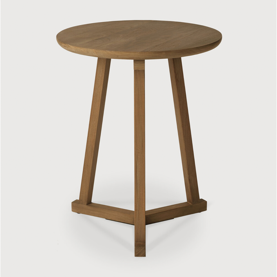 Teak Tripod Side Table