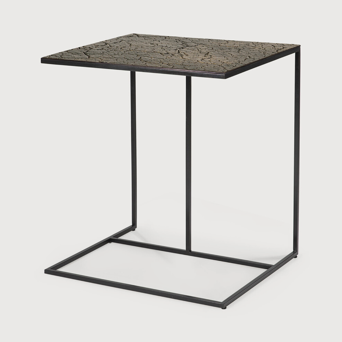 Featuring Triptic Side Table - Lava Whisky by Ethnicraft at Amethyst Home. The Triptic table is a chic and practical side table that could sit perfectly with your sofa, ideal for a laptop or beverages. We love how this little table will elevate your living space aesthetically and functionally! We can't get enough of this distinctive table top finish tha.  Amethyst Home provides interior design, new home construction design consulting, vintage area rugs, and lighting in the Laguna Beach metro area.
