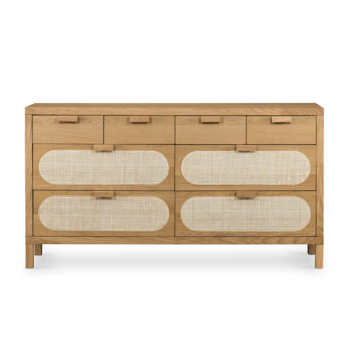 Allegra 8 Drawer Dresser - Natural Cane | ready to ship!