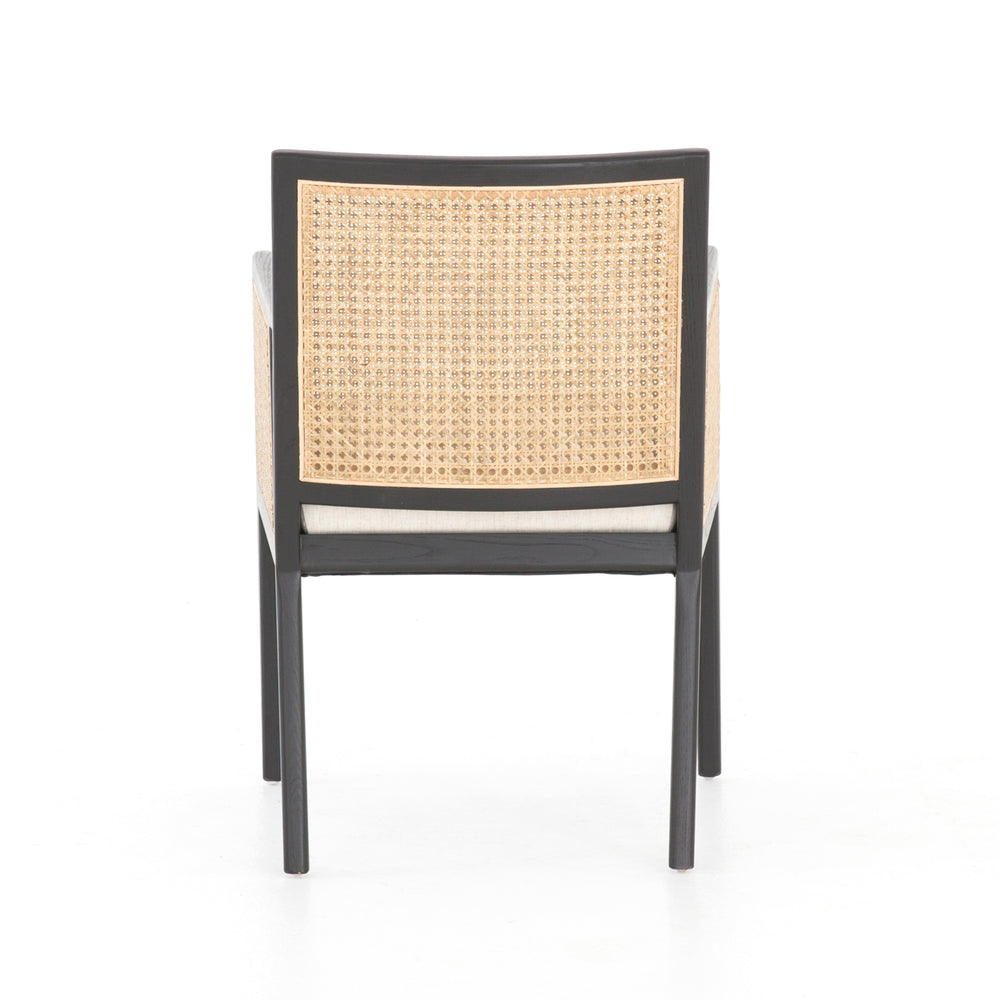 Antonia Cane Brushed Ebony Dining Armchair | ready to ship!