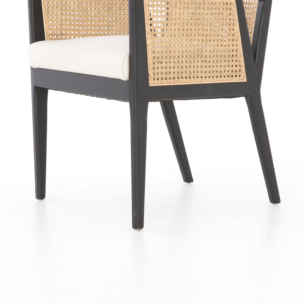 Antonia Cane Brushed Ebony Dining Armchair | ready to ship!
