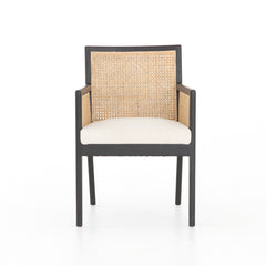 Antonia Cane Brushed Ebony Dining Armchair | ready to ship!