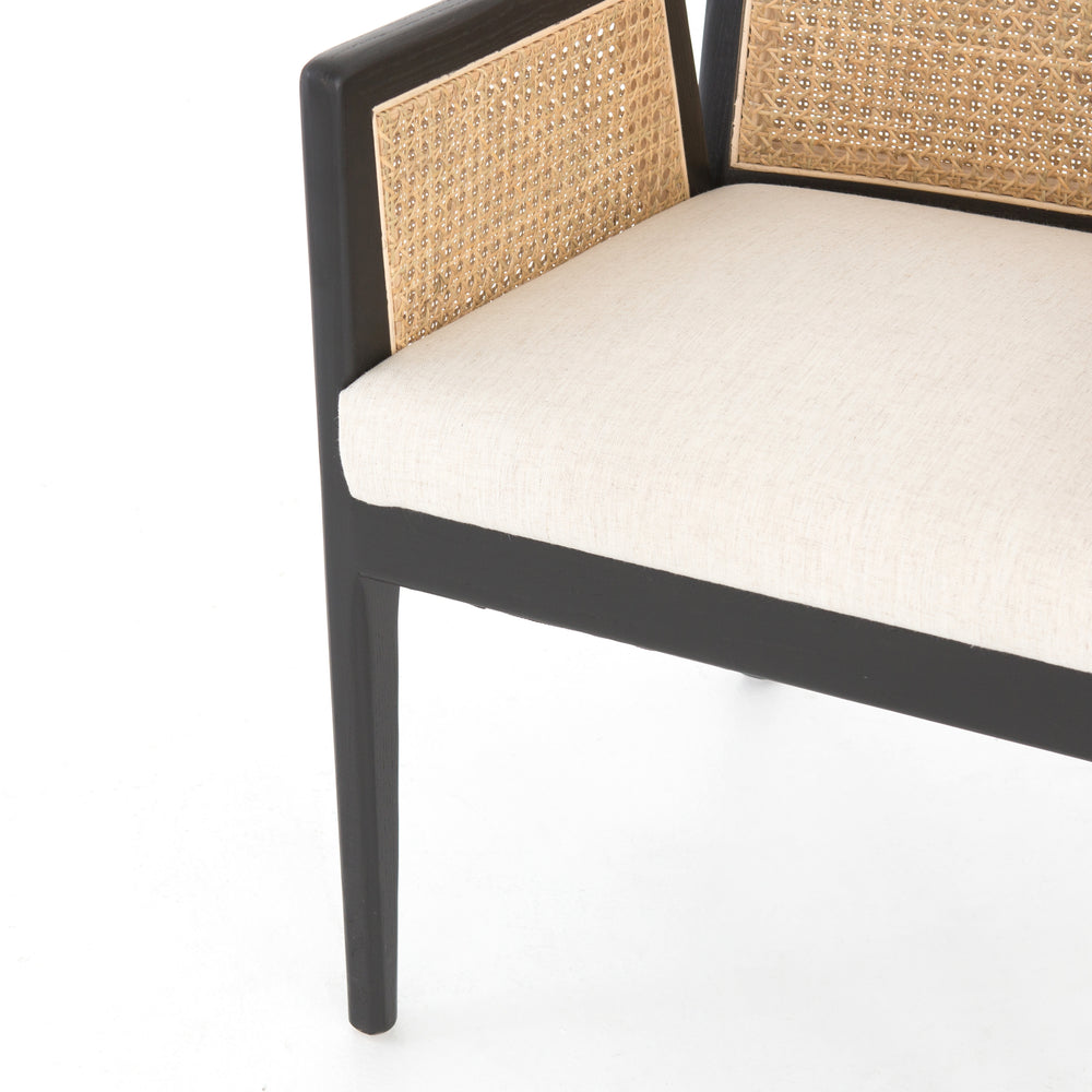 Antonia Cane Brushed Ebony Dining Armchair | ready to ship!