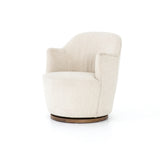 We love the drum-style seating of this Aurora Swivel - Knoll Natural. Upholstered in a soothing and textural off-white bouclé, this also features a swivel base - perfect for your office, living room, or other space!  Overall Dimensions: 26.00"w x 31.50"d x 31.00"h