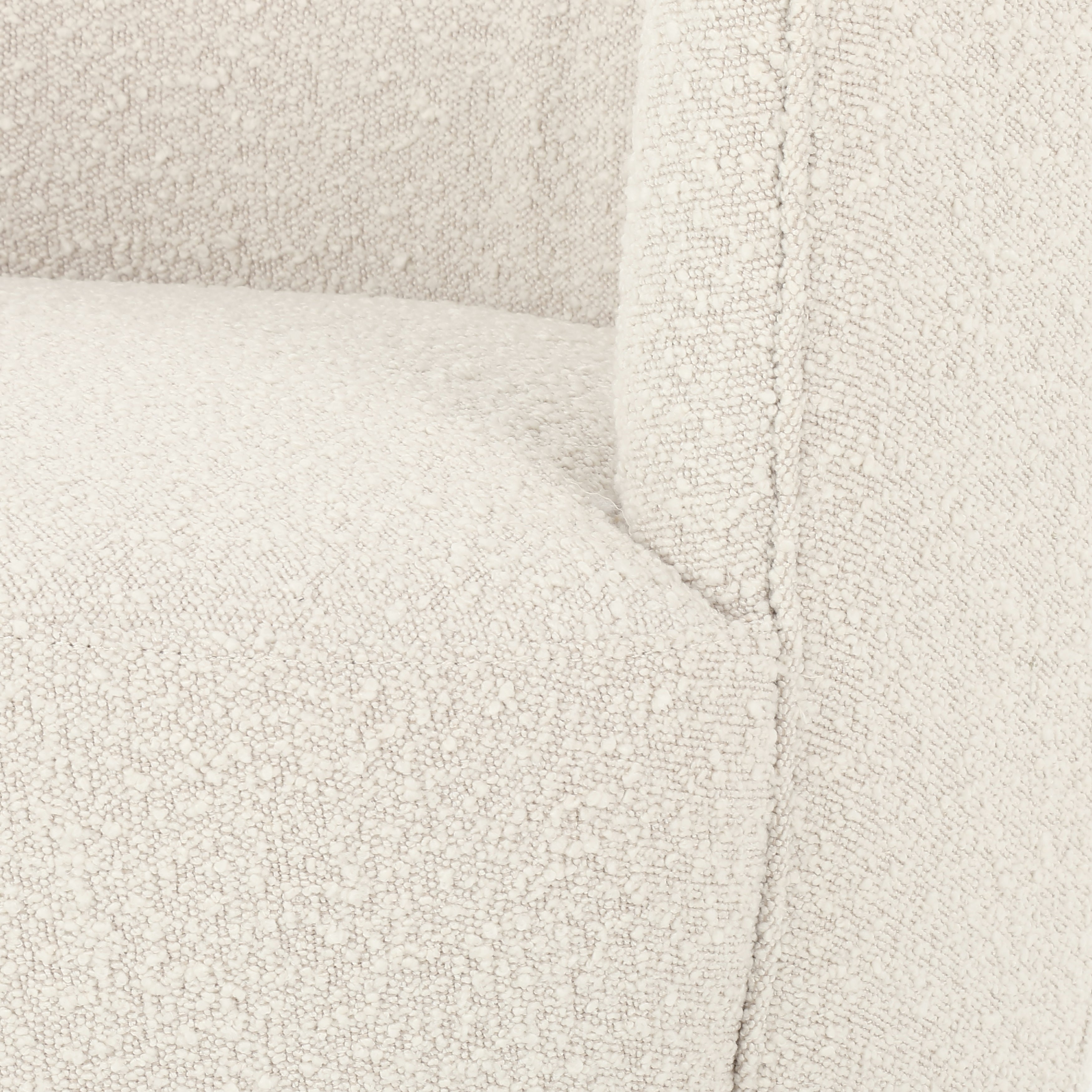 We love the drum-style seating of this Aurora Swivel - Knoll Natural. Upholstered in a soothing and textural off-white bouclé, this also features a swivel base - perfect for your office, living room, or other space!  Overall Dimensions: 26.00"w x 31.50"d x 31.00"h