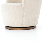 We love the drum-style seating of this Aurora Swivel - Knoll Natural. Upholstered in a soothing and textural off-white bouclé, this also features a swivel base - perfect for your office, living room, or other space!  Overall Dimensions: 26.00"w x 31.50"d x 31.00"h