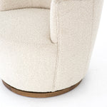 We love the drum-style seating of this Aurora Swivel - Knoll Natural. Upholstered in a soothing and textural off-white bouclé, this also features a swivel base - perfect for your office, living room, or other space!  Overall Dimensions: 26.00"w x 31.50"d x 31.00"h