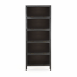 Featuring Aviva Barrister Cabinet by Four Hands at Amethyst Home. Inspired by the stackable barrister-style shelving, iron casing is finished in a gunmetal for a fresh industrial look, with smoked glass panes with flat brass hardware cover door fronts, each lifting to spacious compartments for storage of books and treasures.
Overall Dimensions: 32"W x 15"L.  Amethyst Home provides interior design, new home construction design consulting, vintage area rugs, and lighting in the Calabasas metro area.