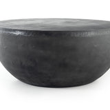 Featuring Basil Outdoor Coffee Table - Aged Grey by Four Hands at Amethyst Home. Basil Aged Grey Outdoor Coffee Table has an aged grey finish that highlights the aluminum's natural depth, for a sleek, simple look with implied movement. Stylish indoors or out. Cover or store indoors during inclement weather and when not in use.
Overall Dimensions: 36"W x 36.  Amethyst Home provides interior design, new home construction design consulting, vintage area rugs, and lighting in the Calabasas metro area.