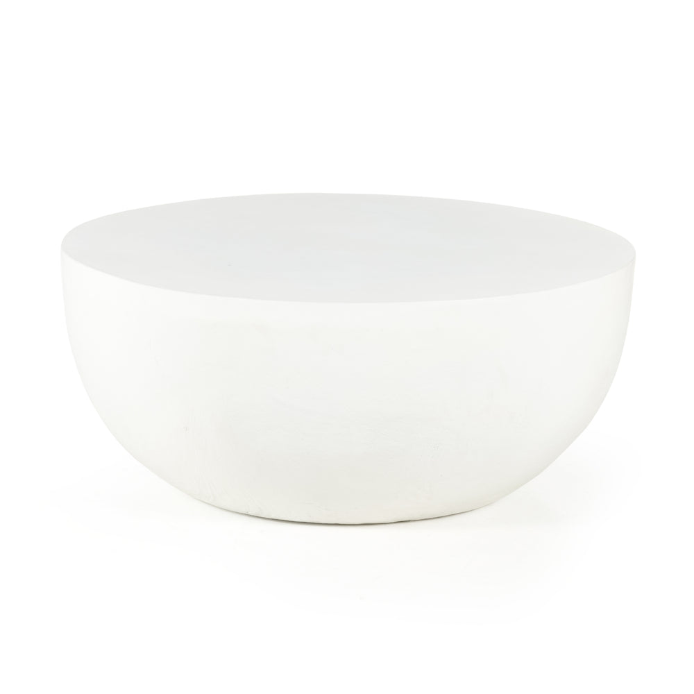 Drum Iron Coffee Table - Matte White | ready to ship!