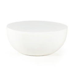 Drum Iron Coffee Table - Matte White | ready to ship!