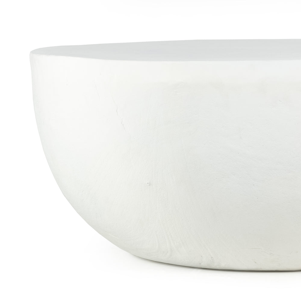 Drum Iron Coffee Table - Matte White | ready to ship!