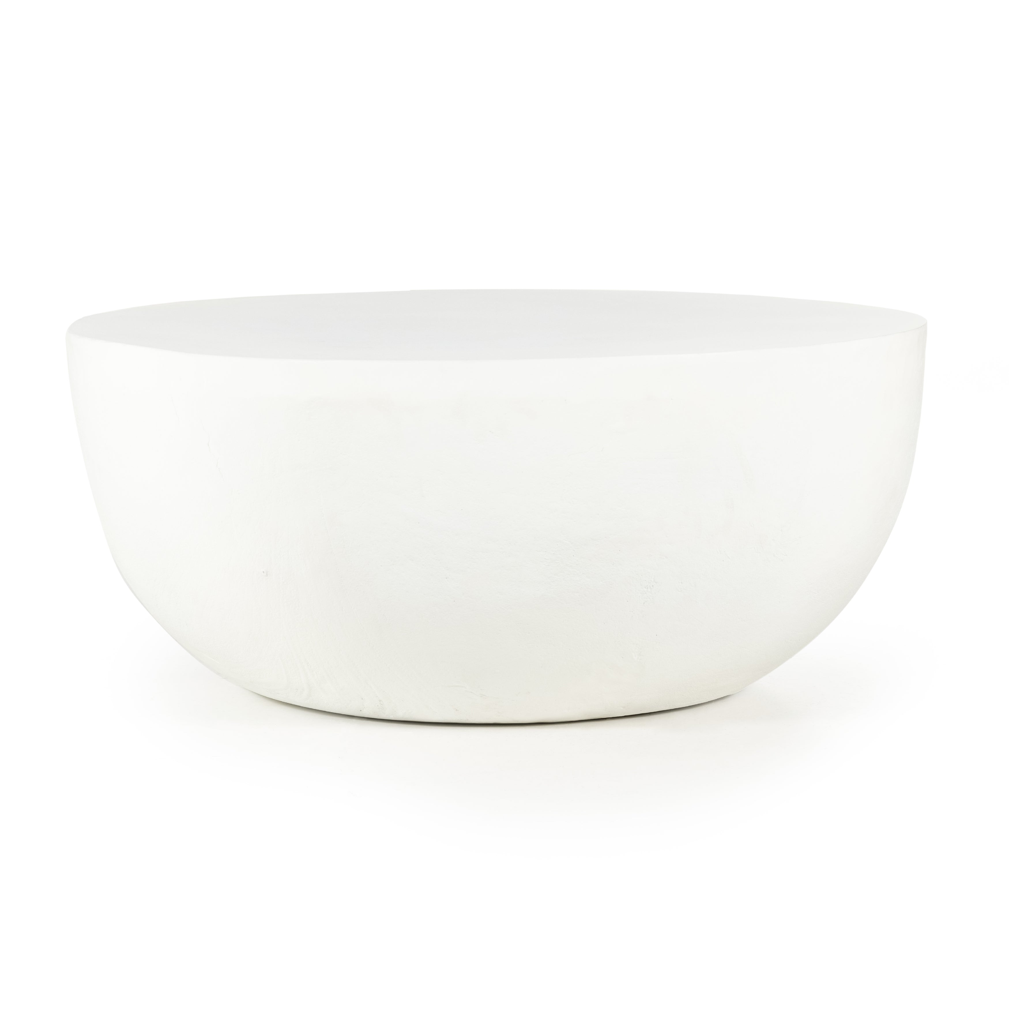 Our favorite Basil Coffee Table now comes in a gorgeous matte white finish. This brings a sleek, simple look to indoor or outdoor spaces.   Cover or store indoors during inclement weather and when not in use.  Overall Dimensions: 36.00"w x 36.00"d x 15.00"h