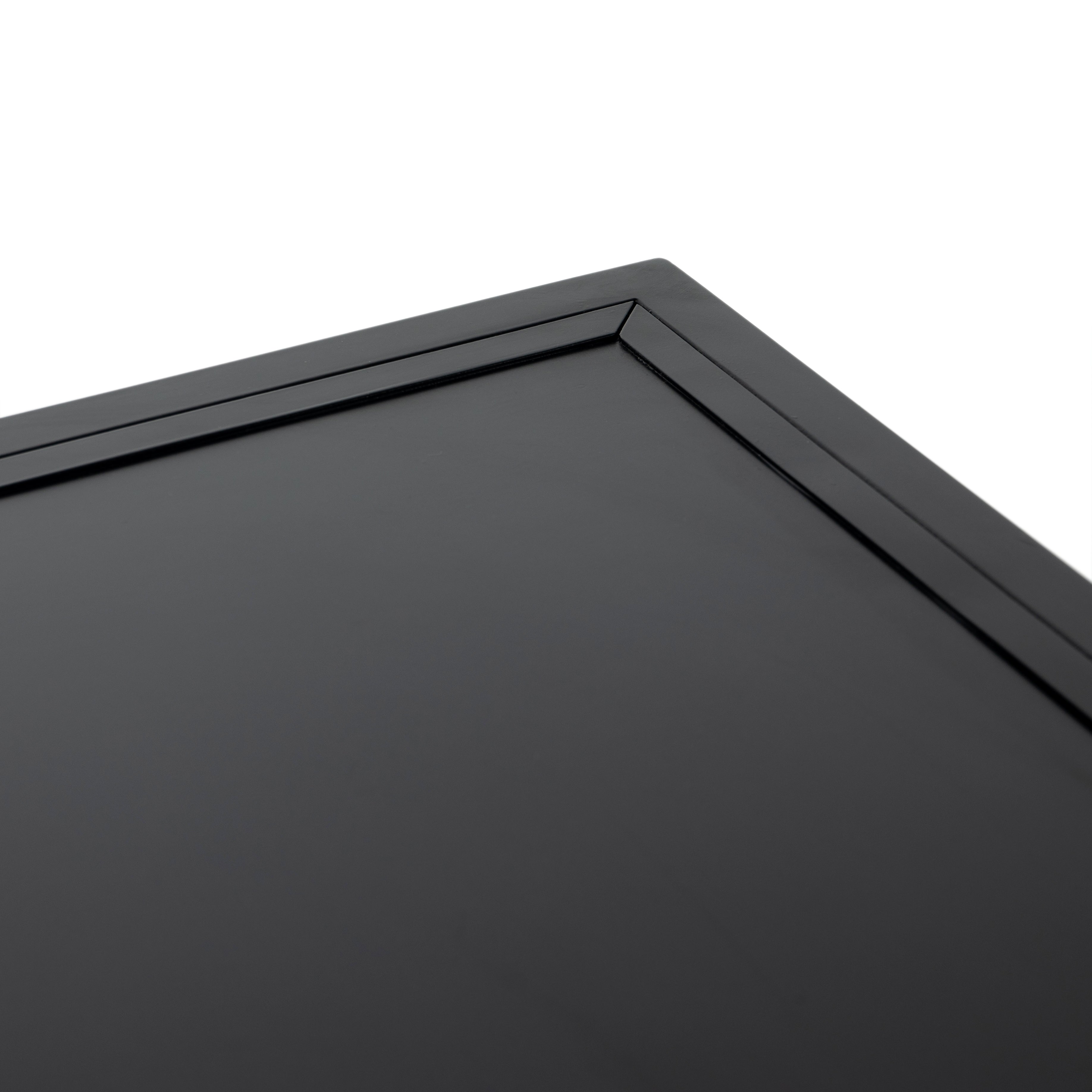 The brass knobs on this Belmont Black 8 Drawer Metal Dress give it a classy, antique look while also being the perfect vessel to store your clothes  Size: 70"w x 18.5"d x 38.5"h Colors: Black Materials: Iron