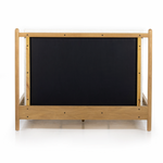Bring a cozy hygge vibe to the bedroom with this textured Bowen Bed. Framed by light-finished solid oak, a sling-style bed features faux shearling head and foot boards -- sure to elevate any bedroom.   Queen Overall Dimensions: 64.25"w x 87.25"d x 48.00"h King Overall Dimensions: 80.25"w x 88.50"d x 48.00"h