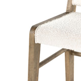 Featuring Charon Counter Stool by Four Hands at Amethyst Home. We love the mixed materials found in this Charon Bar + Counter Stool. In a light, natural finish, solid parawood forms an angular frame for boucle-upholstered seating in a classic cream.
Counter Stool Overall Dimensions: 19.75"W x 21.50"L x 35.50"HSeat Depth: 17.0"Seat Height: 26.25"
Colors: Knol.  Amethyst Home provides interior design, new home construction design consulting, vintage area rugs, and lighting in the Seattle metro area.