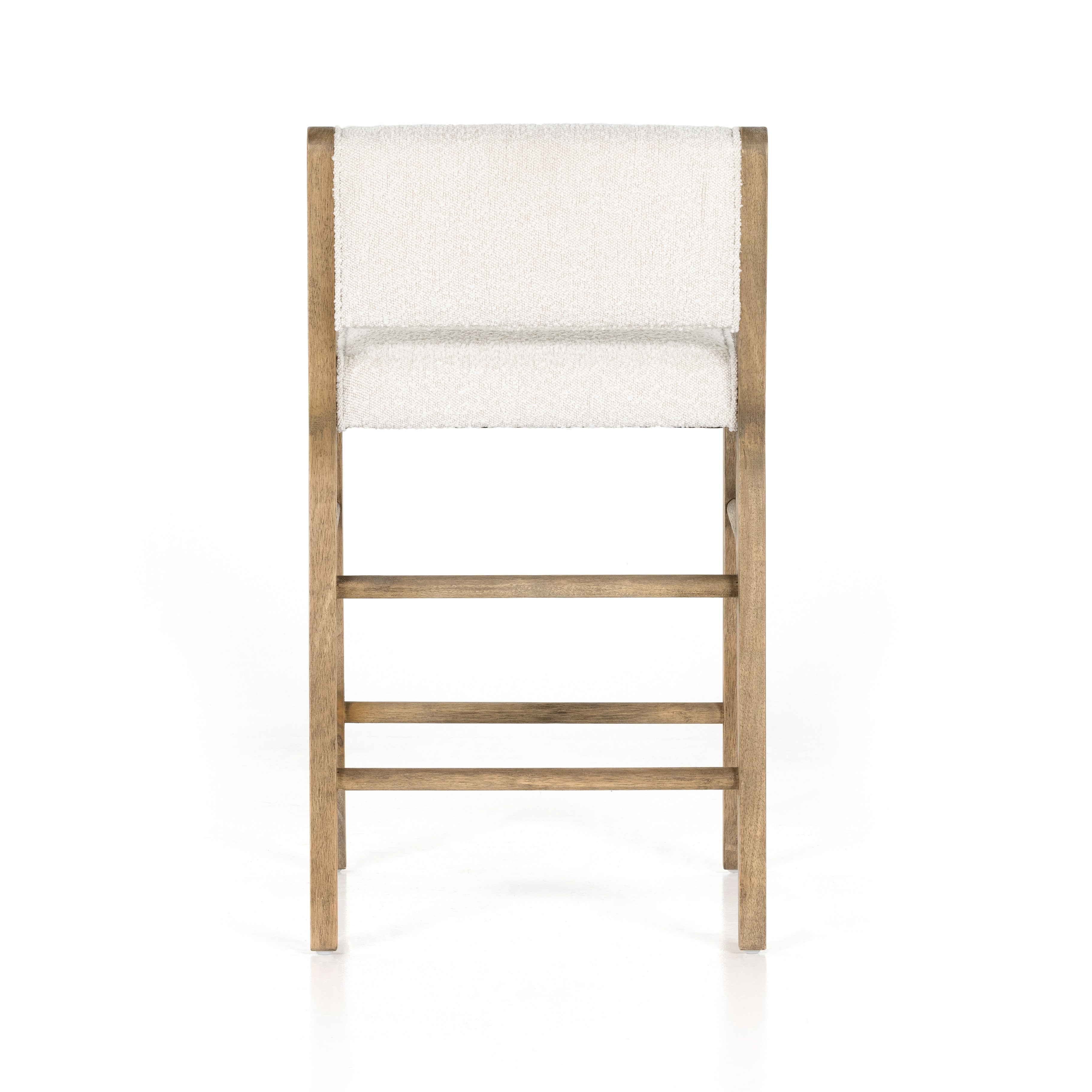 Featuring Charon Counter Stool by Four Hands at Amethyst Home. We love the mixed materials found in this Charon Bar + Counter Stool. In a light, natural finish, solid parawood forms an angular frame for boucle-upholstered seating in a classic cream.
Counter Stool Overall Dimensions: 19.75"W x 21.50"L x 35.50"HSeat Depth: 17.0"Seat Height: 26.25"
Colors: Kn.  Amethyst Home provides interior design, new home construction design consulting, vintage area rugs, and lighting in the Charlotte metro area.
