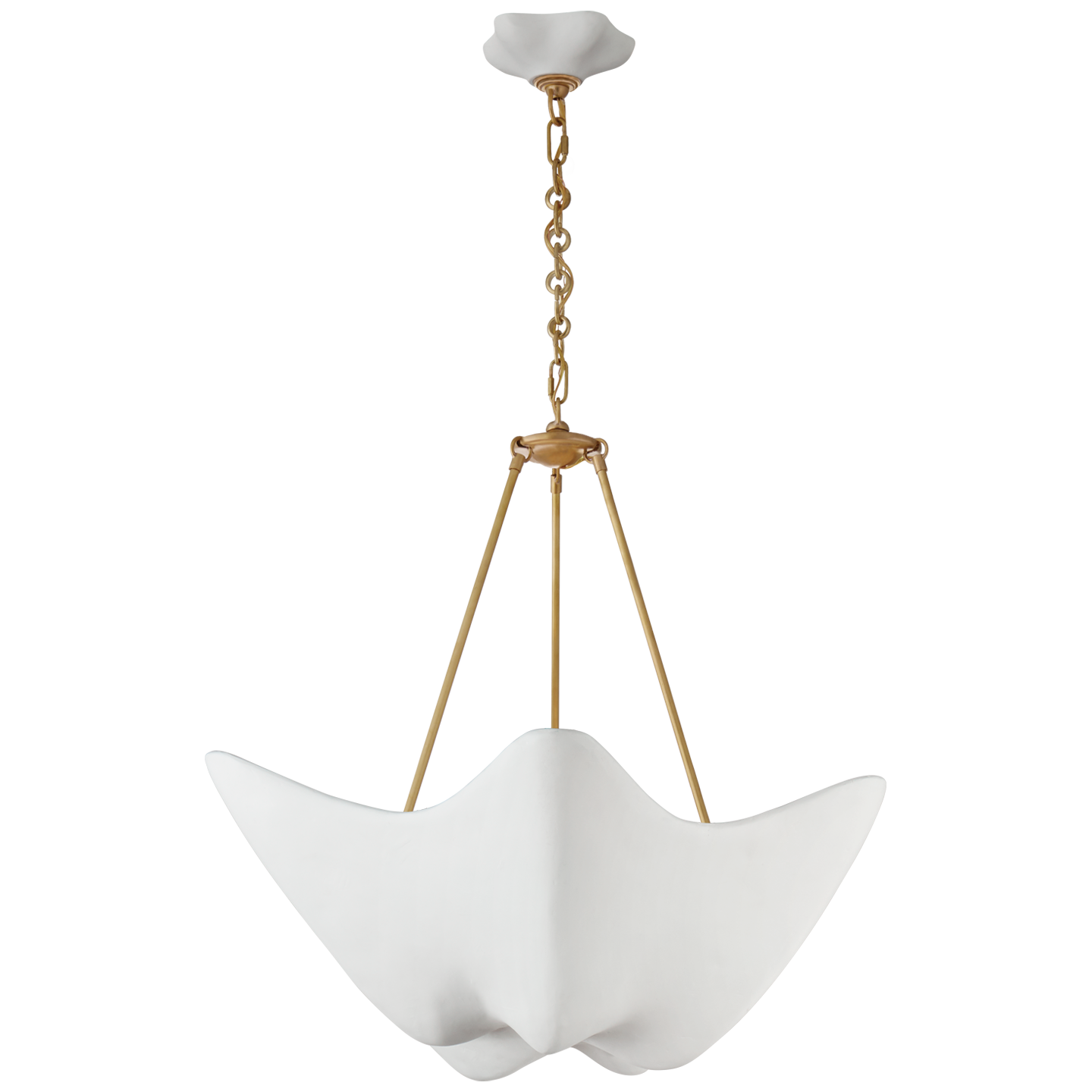 Featuring Cosima Medium Chandelier by Visual Comfort at Amethyst Home. The Cosima Medium Chandelier has a unique, abstract shape. Hang in your bedroom, over the kitchen island, or another area to bring some fun light to the space. 
Overall Dimensions: 28" L x 28" W x 27.25" H.  Amethyst Home provides interior design, new home construction design consulting, vintage area rugs, and lighting in the Dallas metro area.