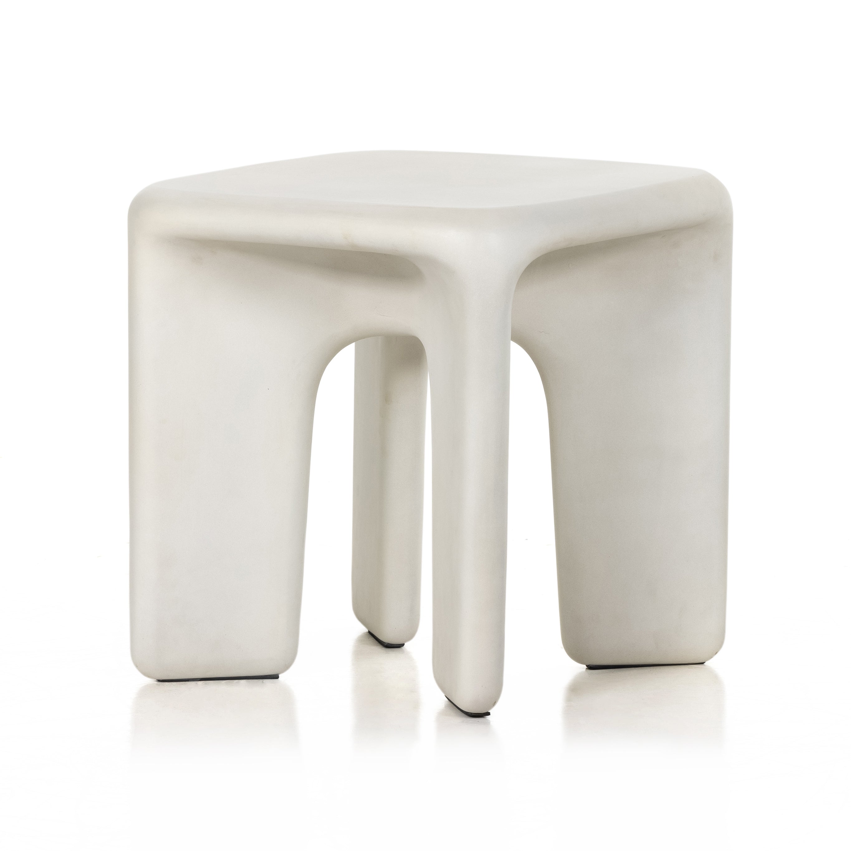 Featuring Dante End Table - White Concrete by Four Hands at Amethyst Home. A minimalist dream, this Dante End Table - White Concrete is made from white-finished cast concrete with soft, chunky proportions. This would elevate the space for any living room or lounge area.  
Overall Dimensions: 19"W x 19"L x 19"H
Colors: White ConcreteMaterials: ConcreteWeight: .  Amethyst Home provides interior design, new home construction design consulting, vintage area rugs, and lighting in the Boston metro area.