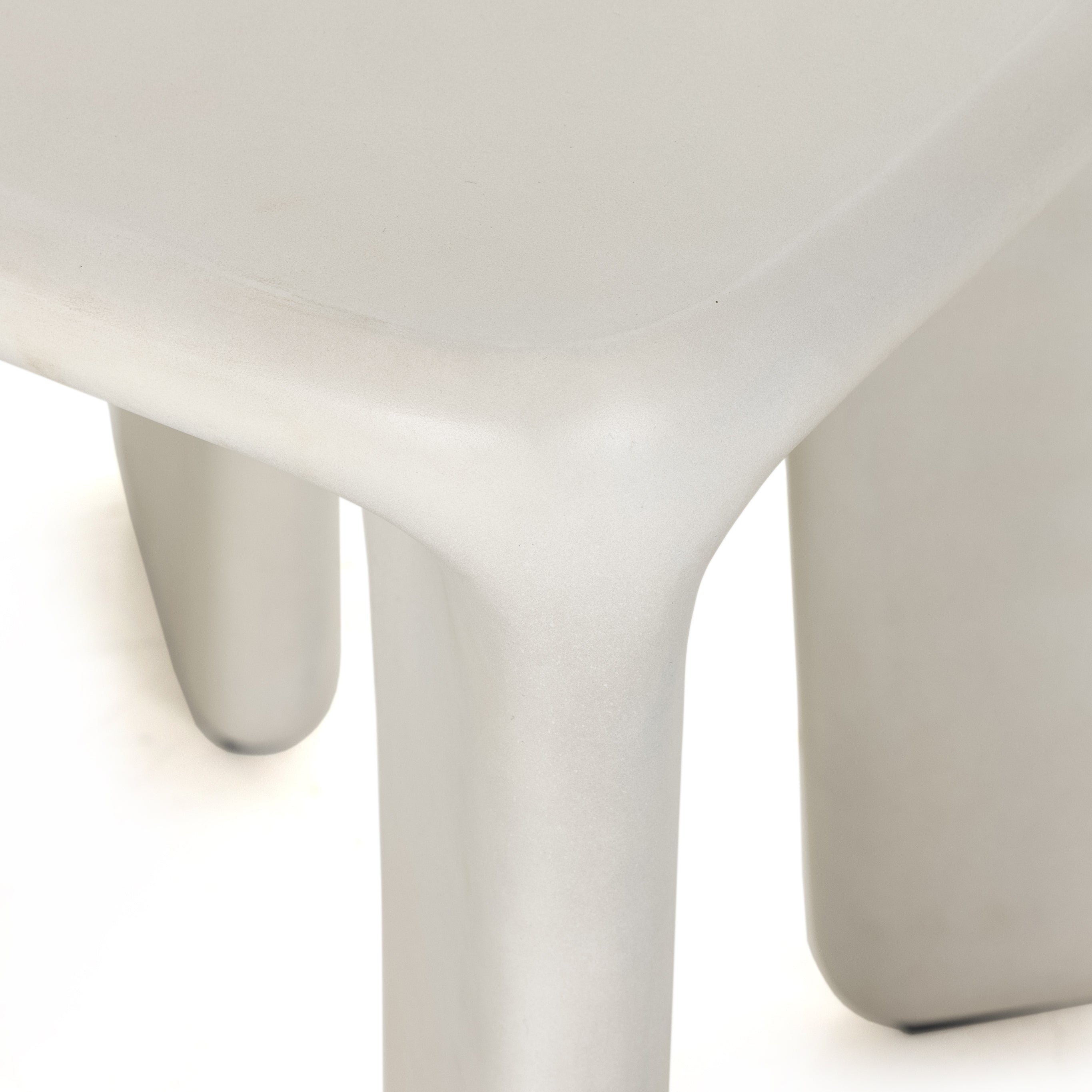 A minimalist dream, this Dante End Table - White Concrete is made from white-finished cast concrete with soft, chunky proportions. This would elevate the space for any living room or lounge area.    Overall Dimensions: 19.00"w x 19.00"d x 19.00"h