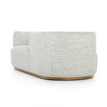 Modern European inspiration and plush curves come head to head in this stylish Deandra Tete a Tete Chaise - Merino Cotton. Upholstered in a soft liquid-repellent performance fabric that feels both casual and elevated, this is the perfect choice for families with kids or pets!  Overall Dimensions: 90.50"w x 38.00"d x 29.00"h