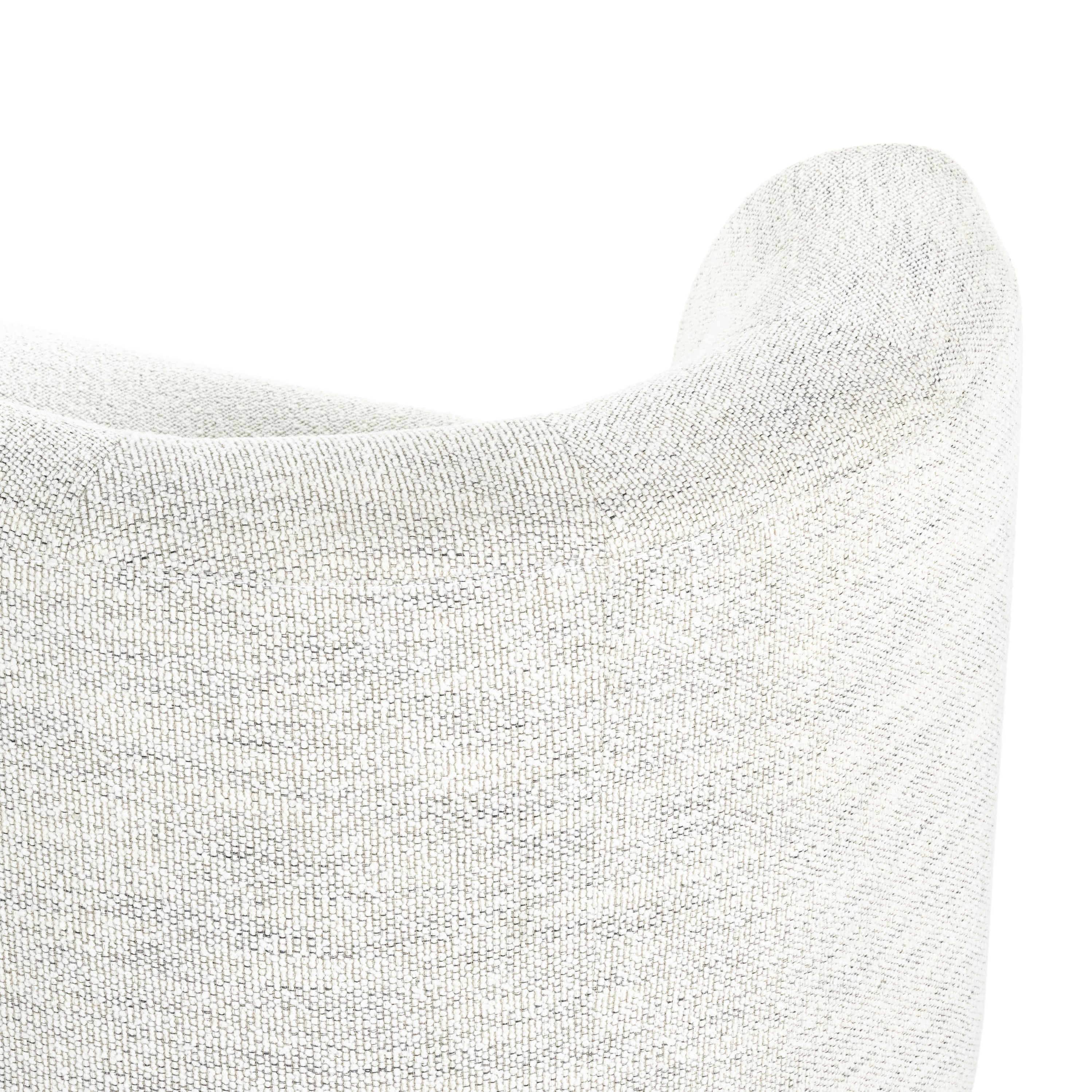 Modern European inspiration and plush curves come head to head in this stylish Deandra Tete a Tete Chaise - Merino Cotton. Upholstered in a soft liquid-repellent performance fabric that feels both casual and elevated, this is the perfect choice for families with kids or pets!  Overall Dimensions: 90.50"w x 38.00"d x 29.00"h