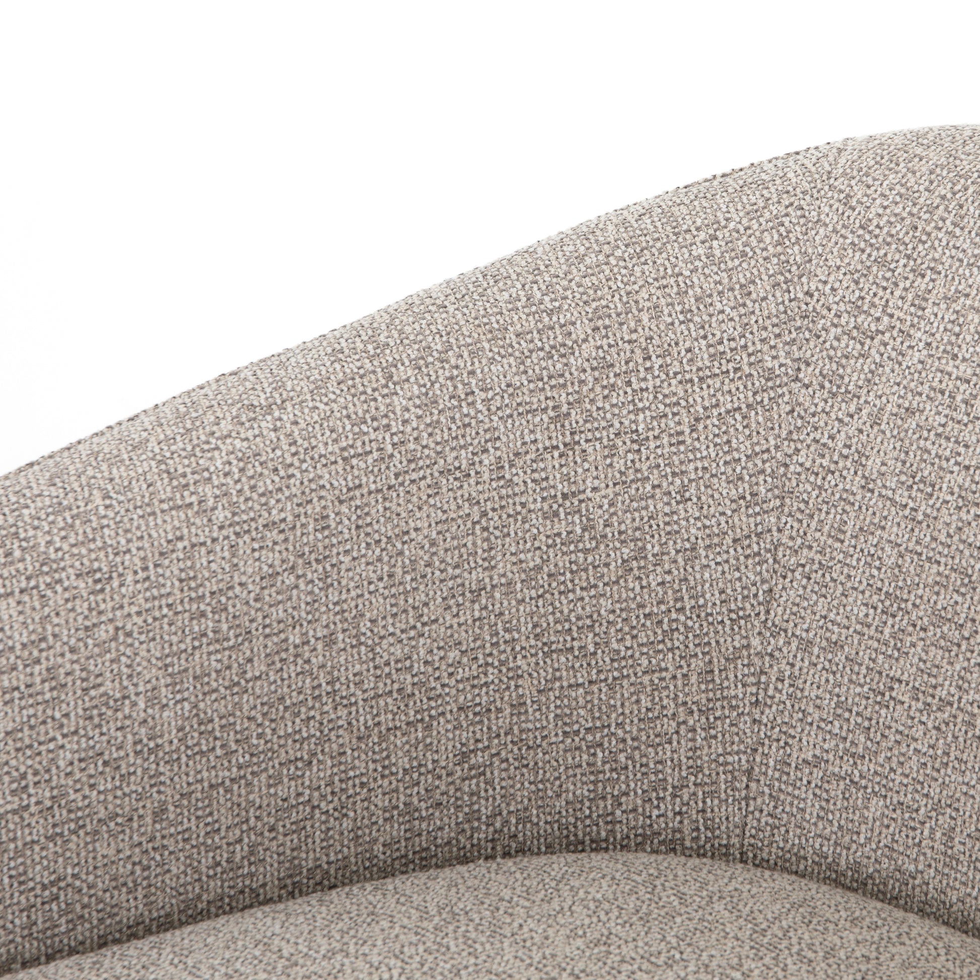 This Fae Chair - Bellamy Storm is well-tailored and stylistically unique. The Italian boucle lends a high-fashion feel to a cleverly constructed three-legged design.  Overall Dimensions: 30.25"w x 29.50"d x 29.50"h