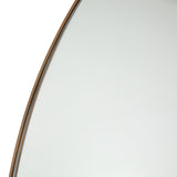 This Georgina Floor Mirror has a beautiful arch with a rose gold-finish aluminum frame. This will be the go-to mirror at home to try on your newest shopping haul or take that shameless selfie in.  Overall Dimensions: 32.00"w x 2.00"d x 80.00"h Colors: Polished Brass, Mirror Materials: Aluminum, Mirror Weight: 110  Please allow 3-4 weeks on shipment for these items. 
