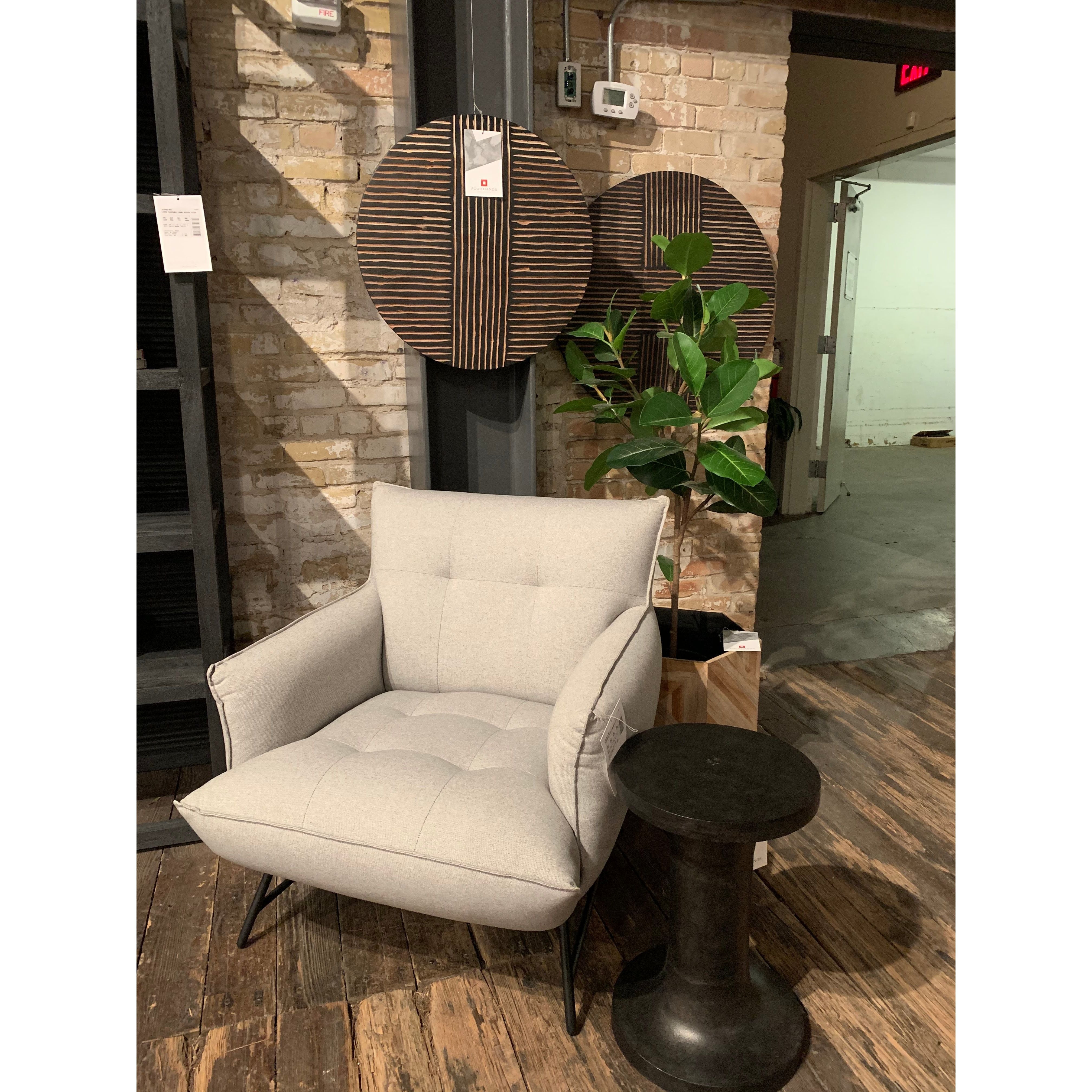 Made from raw black cast aluminum, a dramatically tapered Gino End Table - Raw Black flaunts beautiful high/ low hues and subtle Brutalist vibes. Perfect for setting your book or favorite drink next to.   Overall Dimensions: 13.00"w x 13.00"d x 20.00"h
