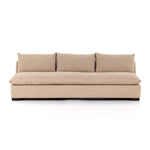 Featuring Grant Armless Sofa - Heron Sand by Four Hands at Amethyst Home. This Grant Armless Sofa - Heron Sand is a new twist to an Amethyst Favorite! With Italian high-performance fabric, inviting, boucle-like texture takes this modern lounging essential to the next level. Armless sofa to matching sectional.
Overall Dimensions: 94"W x 40"L x 31.50"HColors:.  Amethyst Home provides interior design, new home construction design consulting, vintage area rugs, and lighting in the Monterey metro area.