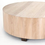 Stunning forces of nature are captured in a walnut-finished coffee table, as spalted primavera and yukas woods are hand-shaped into a cylindrical silhouette. Reflective of woods' natural character, a slight color variance is possible. Amethyst Home provides interior design, new home construction design consulting, vintage area rugs, and lighting in the Laguna Beach metro area.