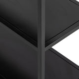 Featuring Loomis Bookcase - Black by Four Hands at Amethyst Home. This Loomis Bookcase - Black is sleek, simple and beautifully on-trend. Black-finished iron forms an airy open frame, with an arched top for modernity in any office, living, or other space!
Overall Dimensions: 39.50"W x 15.75"L x 93"H
Colors: BlackMaterials: IronWeight: 105.82 lbVolume: 50.3.  Amethyst Home provides interior design, new home construction design consulting, vintage area rugs, and lighting in the Calabasas metro area.