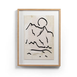 Featuring Mountain High II Art by Four Hands at Amethyst Home. We love the clean contrast Mountain High II Art bings to a space. Original rendering by Bangkok-based art house Coup D'Esprit, this is framed within vertical grain white oak for a museum-quality look.
Compete the look with Mountain High I, III & IV!
Handmade in Austin, Texas, please allow 1-2 week.  Amethyst Home provides interior design, new home construction design consulting, vintage area rugs, and lighting in the Austin metro area.