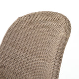 Featuring Portia Outdoor Occasional Chair - Vintage White by Four Hands at Amethyst Home. This Portia Outdoor Occasional Chair - Vintage White features a unique shape for comfortable seating. Finished in a vintage white, all-weather wicker makes this the perfect chair for indoors or out.
Cover or store inside during inclement weather and when not in use.
Ov.  Amethyst Home provides interior design, new home construction design consulting, vintage area rugs, and lighting in the Monterey metro area.
