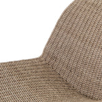 Featuring Portia Outdoor Occasional Chair - Vintage White by Four Hands at Amethyst Home. This Portia Outdoor Occasional Chair - Vintage White features a unique shape for comfortable seating. Finished in a vintage white, all-weather wicker makes this the perfect chair for indoors or out.
Cover or store inside during inclement weather and when not in use..  Amethyst Home provides interior design, new home construction design consulting, vintage area rugs, and lighting in the Los Angeles metro area.