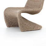 Featuring Portia Outdoor Occasional Chair - Vintage White by Four Hands at Amethyst Home. This Portia Outdoor Occasional Chair - Vintage White features a unique shape for comfortable seating. Finished in a vintage white, all-weather wicker makes this the perfect chair for indoors or out.
Cover or store inside during inclement weather and when not in use.
Ove.  Amethyst Home provides interior design, new home construction design consulting, vintage area rugs, and lighting in the Houston metro area.
