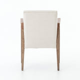 Featuring Reuben Dining Chair - Harbor Natural by Four Hands at Amethyst Home. Elegance is no exaggeration with this Reuben Dining Chair - Harbor Natural. Slim, tapered oak with arms wrapped in vintage leather frames a floating seat covered in natural linen. We'd love to see this in your dining room, kitchen, or other space!
Overall Dimensions: 23.25"W x .  Amethyst Home provides interior design, new home construction design consulting, vintage area rugs, and lighting in the Alpharetta metro area.