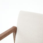 Featuring Reuben Dining Chair - Harbor Natural by Four Hands at Amethyst Home. Elegance is no exaggeration with this Reuben Dining Chair - Harbor Natural. Slim, tapered oak with arms wrapped in vintage leather frames a floating seat covered in natural linen. We'd love to see this in your dining room, kitchen, or other space!
Overall Dimensions: 23.25"W .  Amethyst Home provides interior design, new home construction design consulting, vintage area rugs, and lighting in the Laguna Beach metro area.