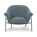 Featuring Suerte Chair - Knoll Sky by Four Hands at Amethyst Home. We love the curvy silhouette and classic rolled arms of this Suerte Chair - Knoll Sky. Sky-blue boucle lends a fresh feel to vintage-inspired accent seating for any living room, office, or other area. 
Overall Dimensions: 35"W x 33.50"L x 31"HColors: Knoll Sky, Matte EbonyMaterials: 95% Pl, 5% .  Amethyst Home provides interior design, new home construction design consulting, vintage area rugs, and lighting in the Omaha metro area.
