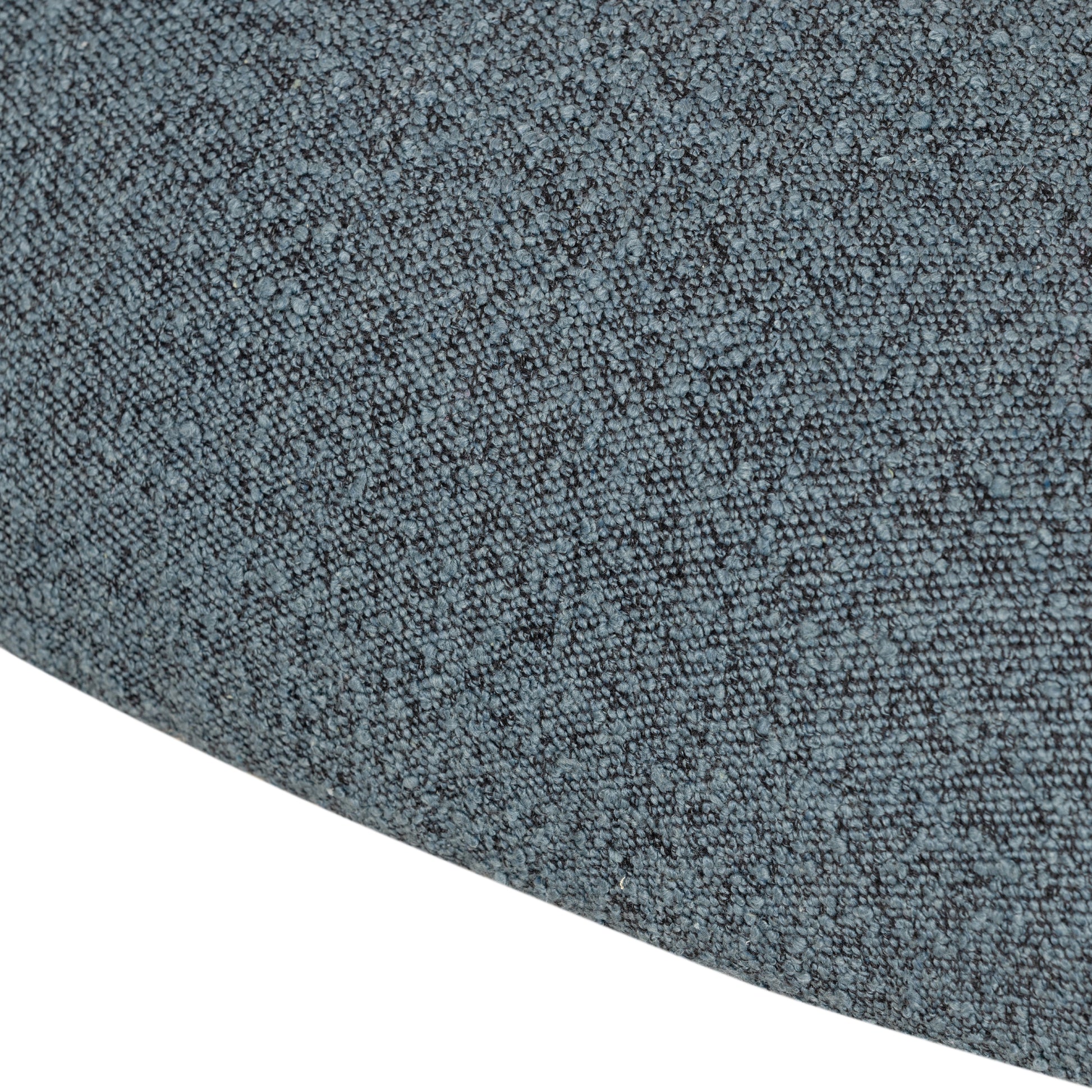 We love the curvy silhouette and classic rolled arms of this Suerte Chair - Knoll Sky. Sky-blue boucle lends a fresh feel to vintage-inspired accent seating for any living room, office, or other area.   Overall Dimensions: 35.00"w x 33.50"d x 31.00"h