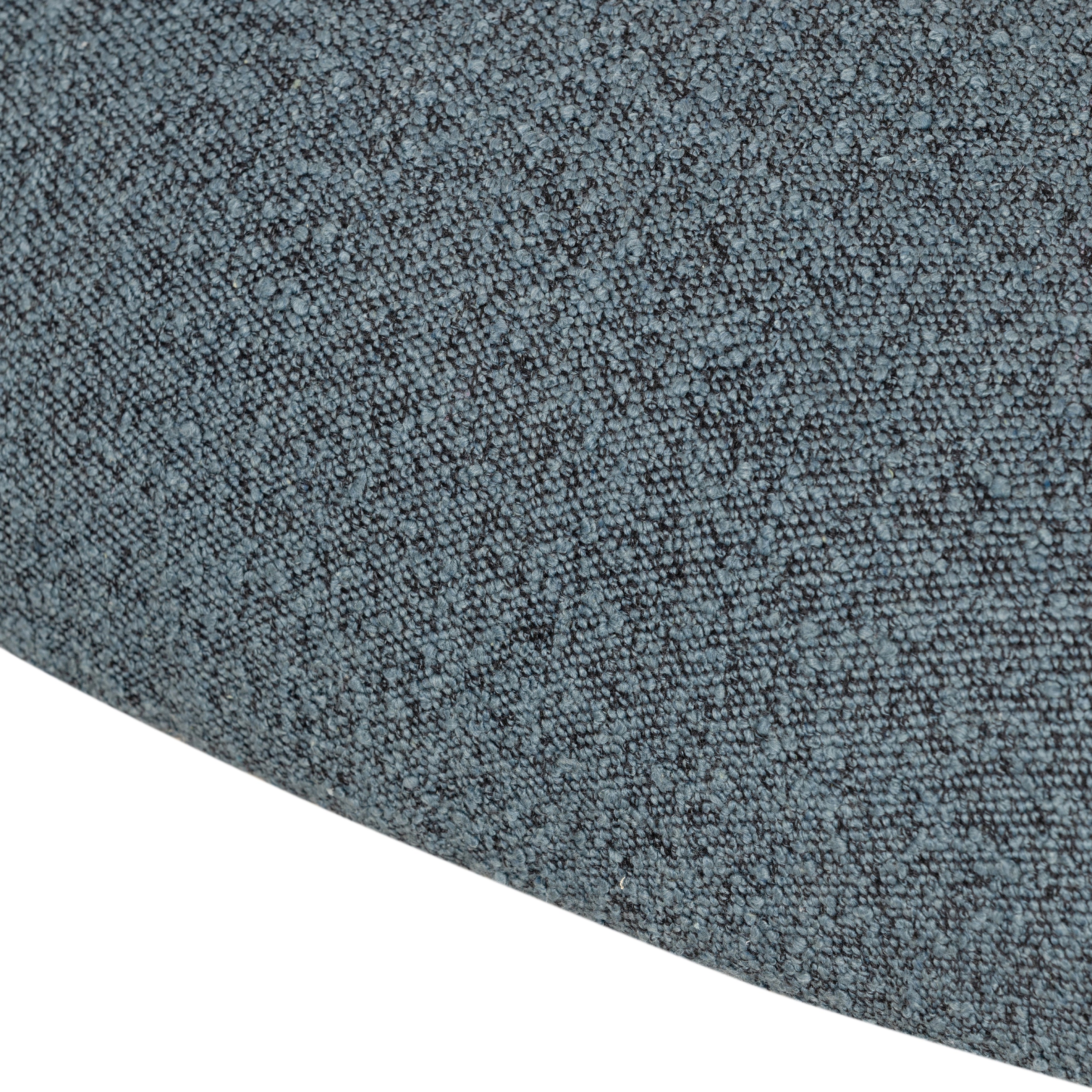 We love the curvy silhouette and classic rolled arms of this Suerte Chair - Knoll Sky. Sky-blue boucle lends a fresh feel to vintage-inspired accent seating for any living room, office, or other area.   Overall Dimensions: 35.00"w x 33.50"d x 31.00"h