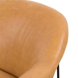 Featuring Suerte Chair - Palermo Butterscotch by Four Hands at Amethyst Home. With a curvy silhouette and classic rolled arms, this Suerte Chair - Palermo Butterscotch has butterscotch leather that lends a fresh feel to vintage-inspired accent seating. The airy iron cradle base brings a beautiful balance of scale to any living room or office!
Overall Dimensi.  Amethyst Home provides interior design, new home construction design consulting, vintage area rugs, and lighting in the Seattle metro area.