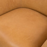 Featuring Suerte Chair - Palermo Butterscotch by Four Hands at Amethyst Home. With a curvy silhouette and classic rolled arms, this Suerte Chair - Palermo Butterscotch has butterscotch leather that lends a fresh feel to vintage-inspired accent seating. The airy iron cradle base brings a beautiful balance of scale to any living room or office!
Overall Dimensio.  Amethyst Home provides interior design, new home construction design consulting, vintage area rugs, and lighting in the Austin metro area.