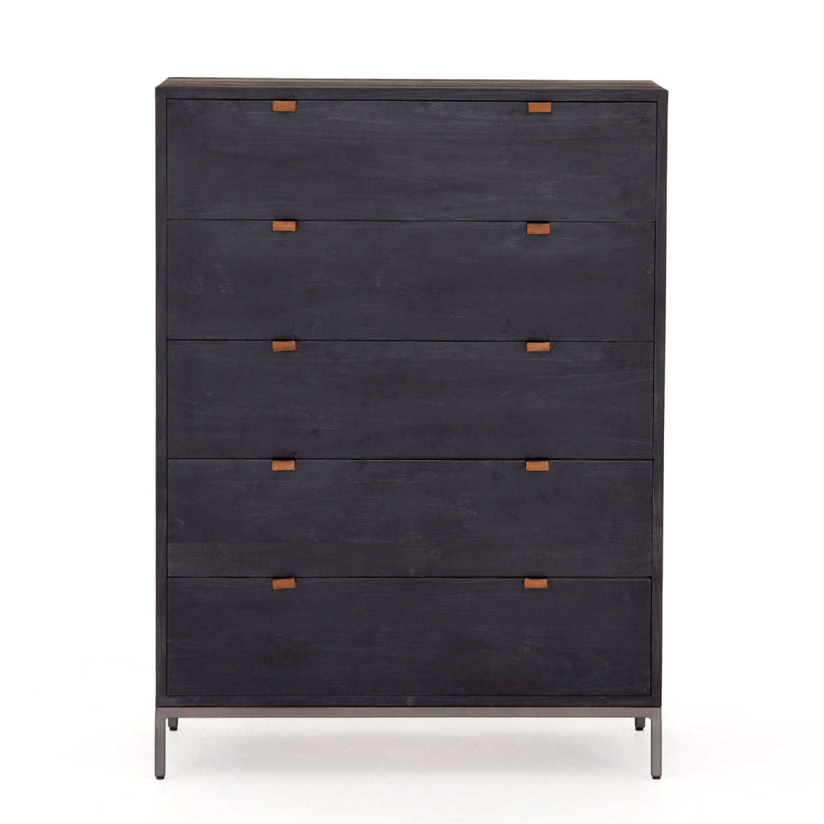 Trey 5 Drawer Dresser - Black Wash Poplar | ready to ship!