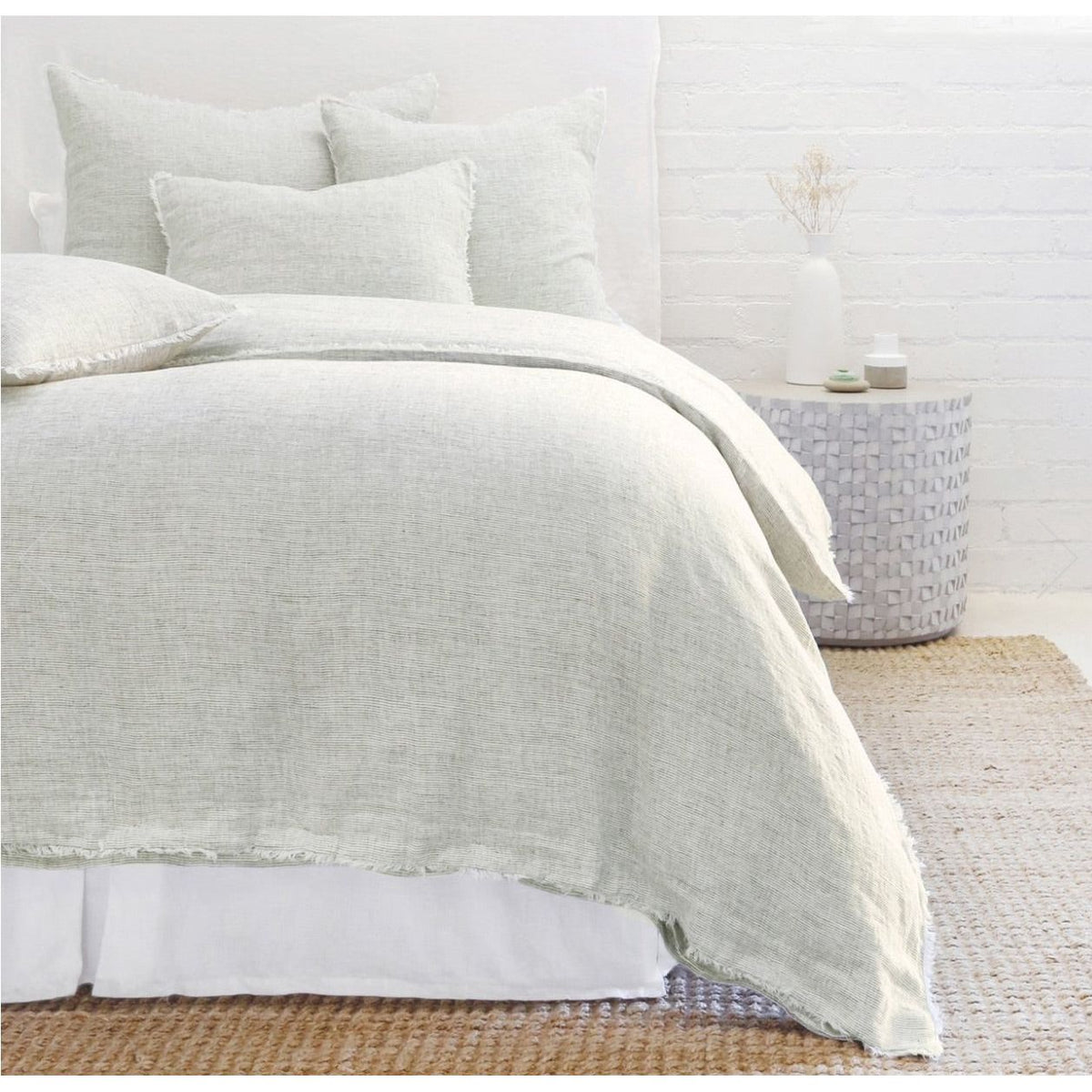 Logan Duvet Collection - Olive