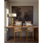 Featuring Ink Stain Art by Wendover Art at Amethyst Home. Ink stain is a rich, deep painting on linen to add interest and depth to your space.
Giclee on Linen

65.5"w x 54.5"h Framed as shown.  Amethyst Home provides interior design, new home construction design consulting, vintage area rugs, and lighting in the Dallas metro area.