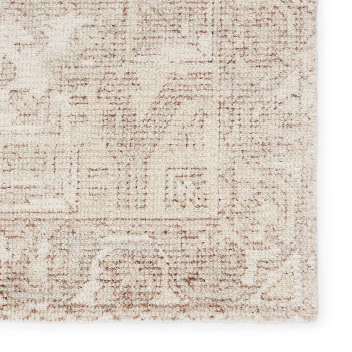 Featuring Blythe Arlowe Silver Birch / Winter White Rug by Jaipur Living at Amethyst Home. The handwoven Blythe Arlowe Silver Birch / Winter White Area Rug features a cut-loop pile and soft-yet-textured feel. Transitional, soft colors balance more tribal patterns for a look that is both statement-making and grounding at the same time. The cream and light.  Amethyst Home provides interior design, new home construction design consulting, vintage area rugs, and lighting in the Kansas City metro area.